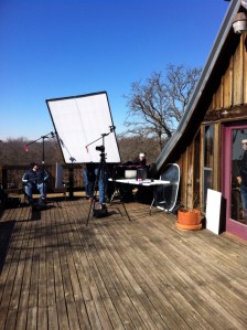 All set up on the barn, lofted area.
