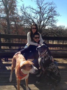 The dogs helped out!